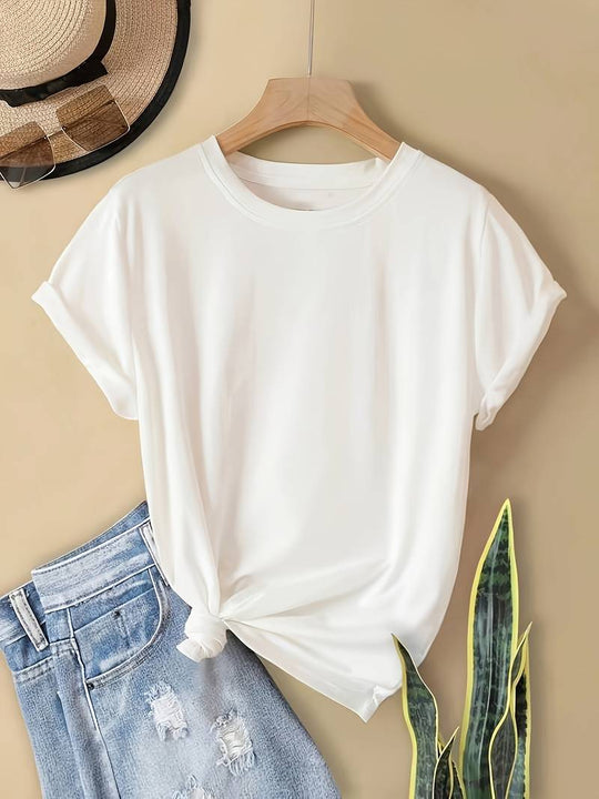 EB | Schlichtes, einfaches Rundhals-T-Shirt