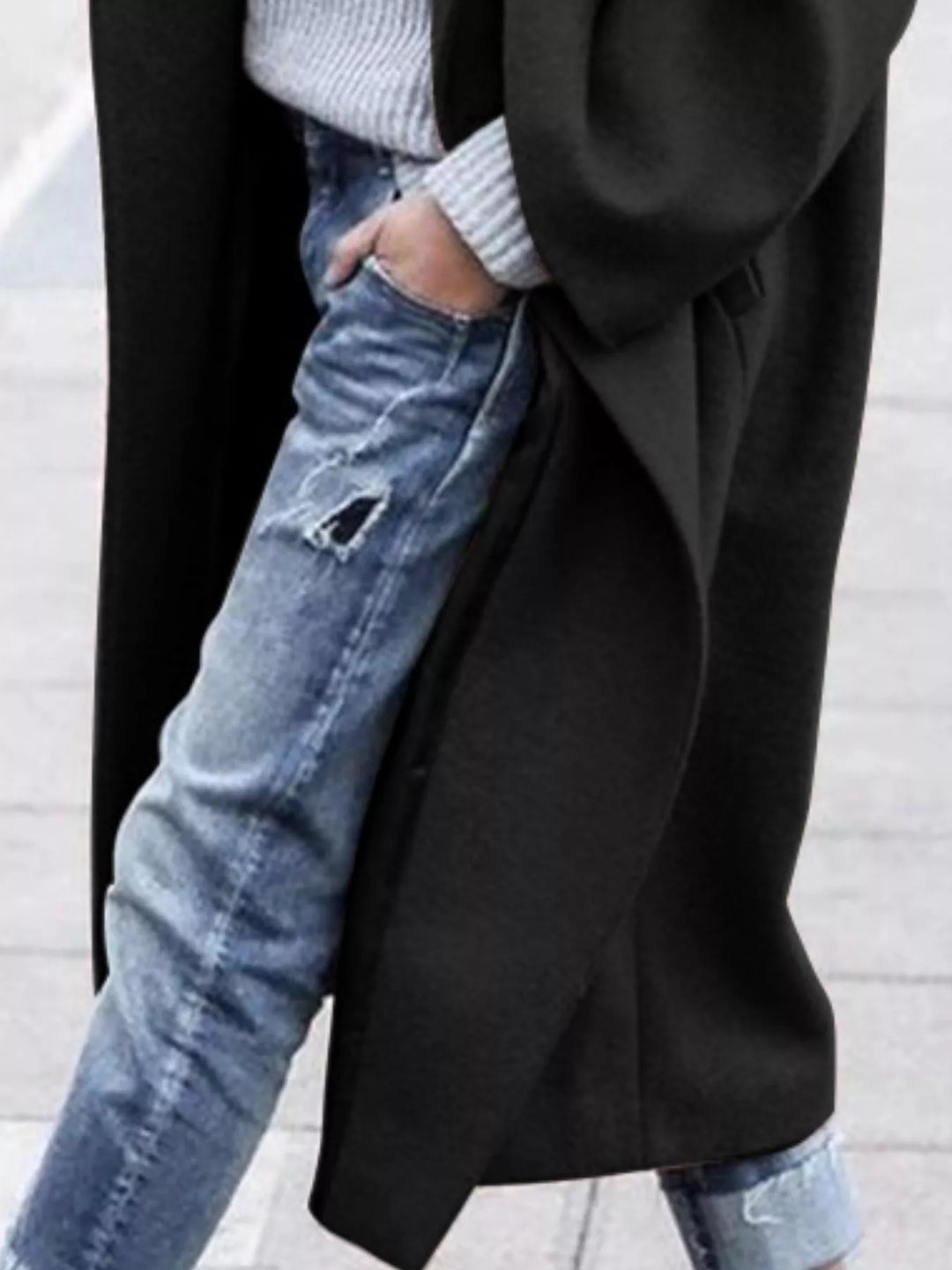 EB | Damen Oversized Langer Wintermantel