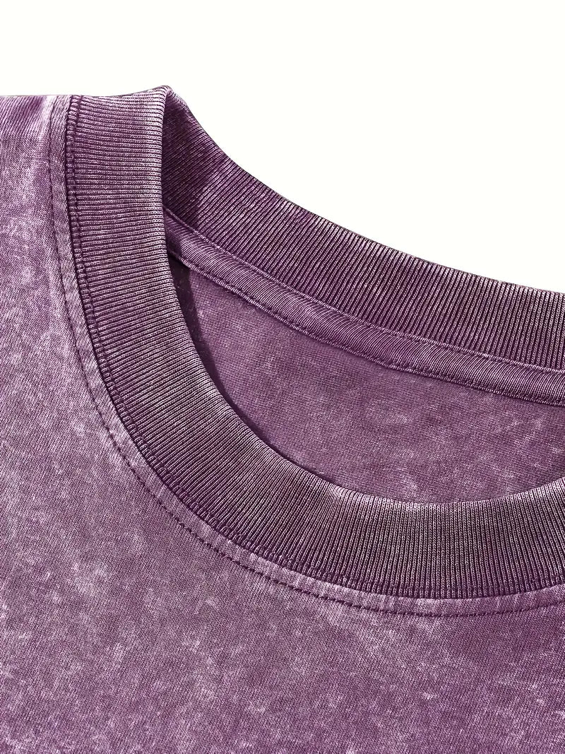 EB | Baumwoll-T-Shirt mit Rundhalsausschnitt