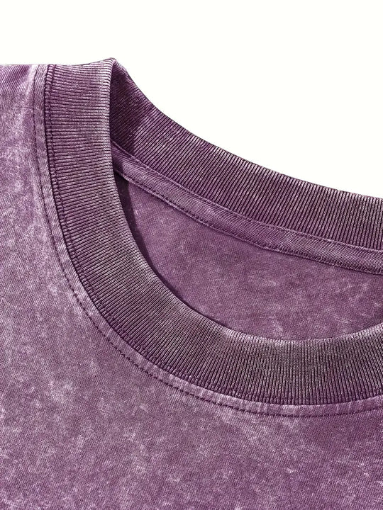 EB | Baumwoll-T-Shirt mit Rundhalsausschnitt