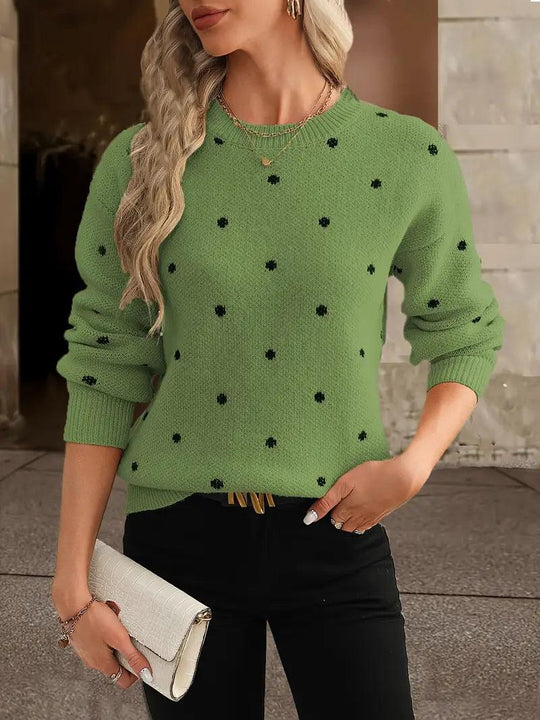 EBMode – langärmliger poker-dot-pullover