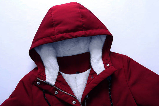 EB | Damen Fleecejacke mit Kapuze und Kordelzug
