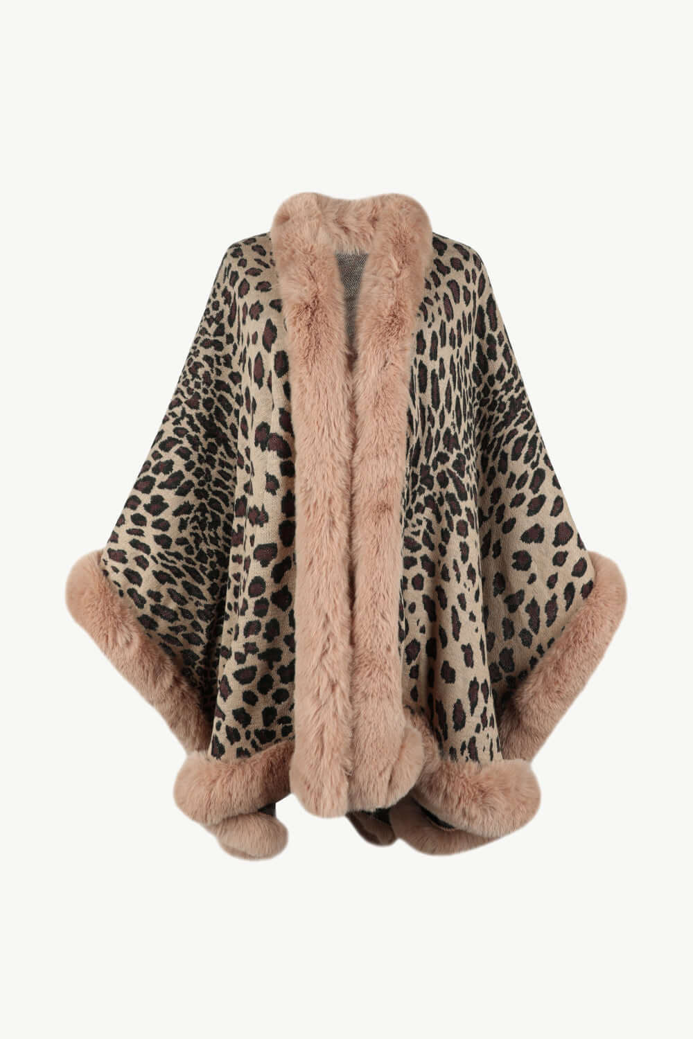 EB | Leopardenmuster Offenes Poncho