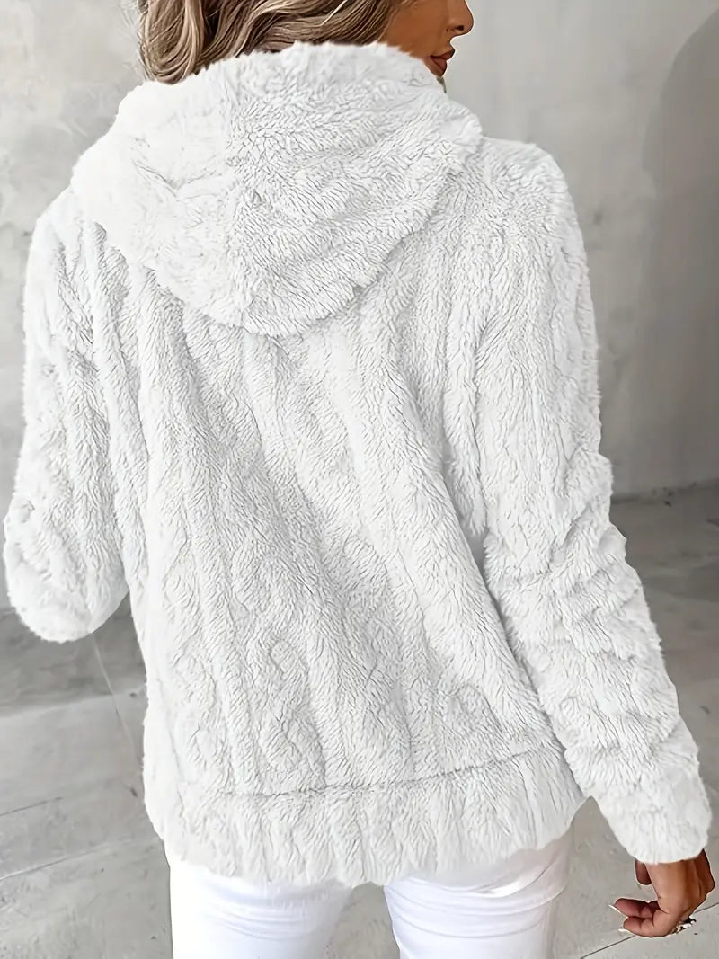 EB | Weiches Kapuzen Sweatshirt mit Reißverschluss