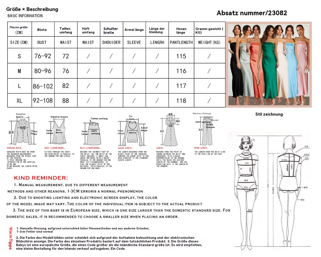 EB | Satin hohles rückenfreies Schlauchtop-Kleid
