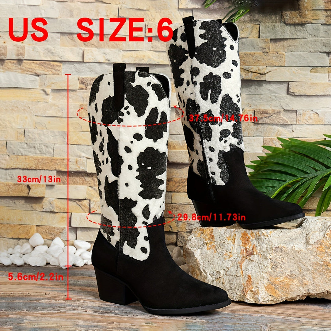 EB | Cowboy-Stiefel mit Blockabsatz und Spitzem Zeh