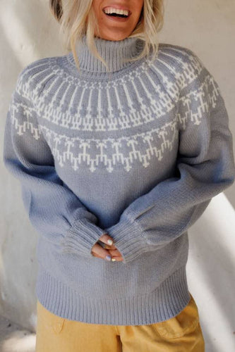 EB | Weihnachts Verdickte Rollkragen Langarm Gestrickter Pullover