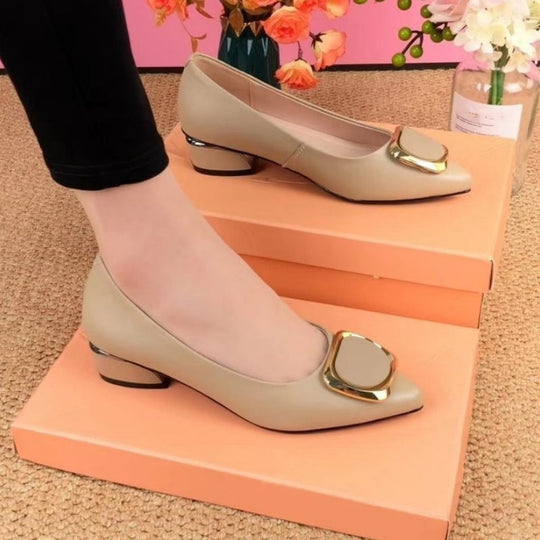 Damen-Halbschuhe mit flacher spitzer Zehe EB EB