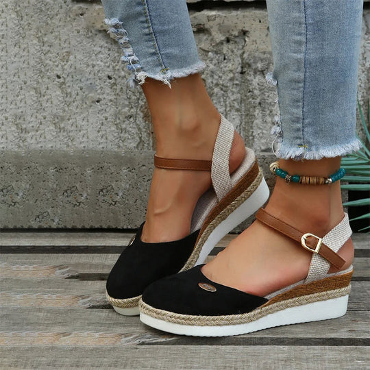 Vintage Wedge Sandalen EB