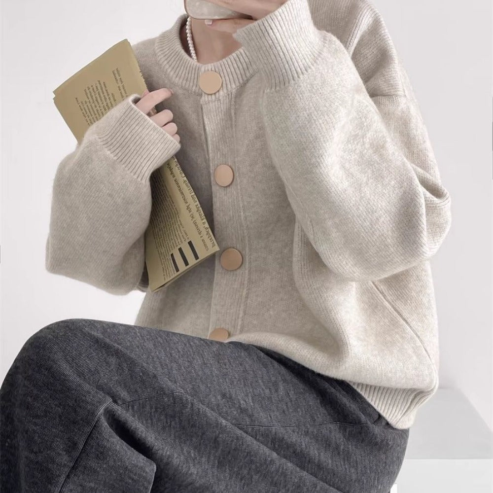 EB | Strickjacke mit Knopfverschluss für Damen