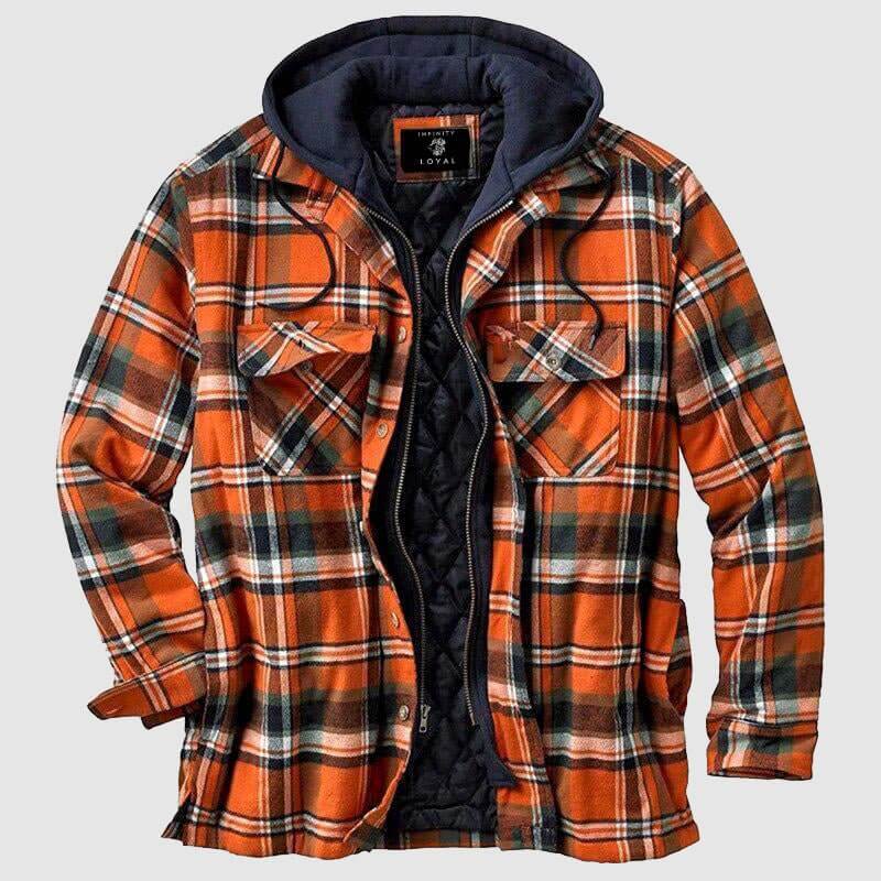 EB | Herren Freizeit Karo-Jacke - Frühling & Herbst Reguläre Passform