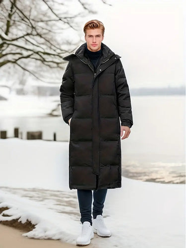EB - Warme Lange Gesteppte Winterjacke für Männer