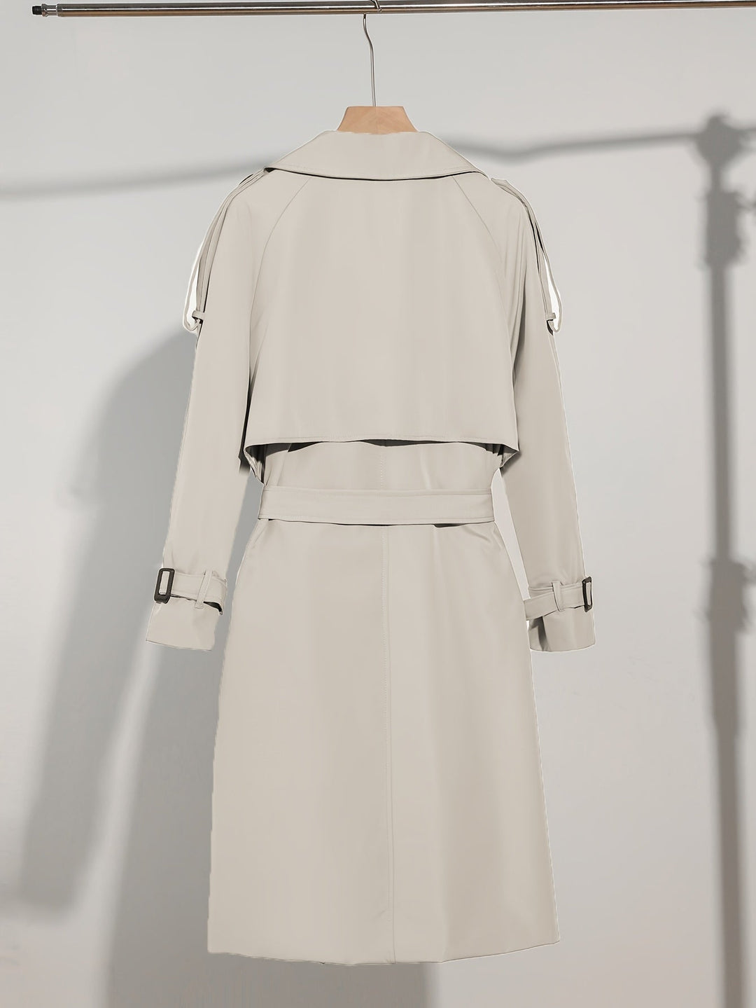 EB | Mantel mit Gürtel-Design Casual Plus Size für Frauen Perfekt für lässige Tage