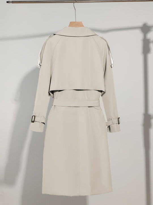 EB | Mantel mit Gürtel-Design Casual Plus Size für Frauen Perfekt für lässige Tage