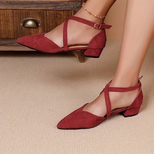 EB | Mode Flache Damenschuhe Einfarbiges Design