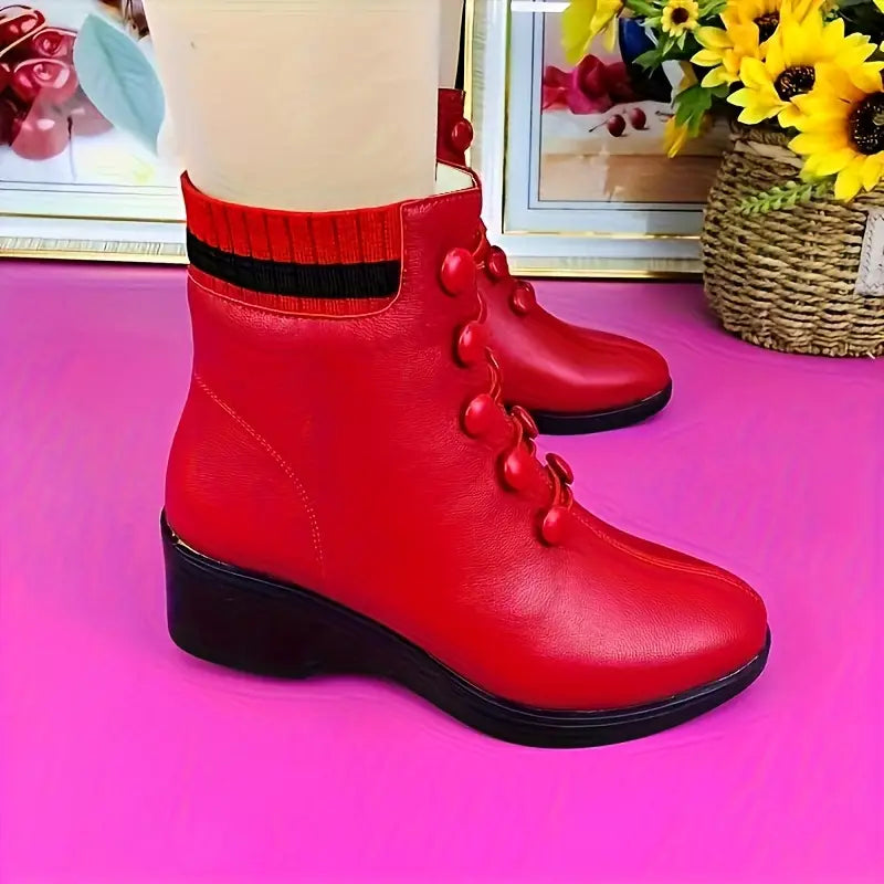 Lässige Stiefeletten mit Keilabsatz EB EB