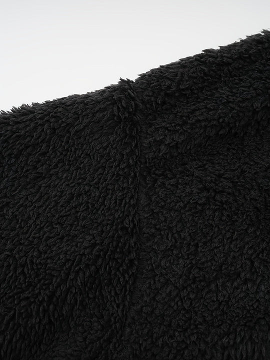 EB | Leichtgewicht Teddyjacke mit Kapuze Polyester Warm und Bequem