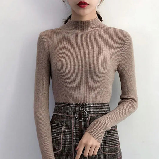 EB | Gemütlicher Gerippter Wollpullover für Damen