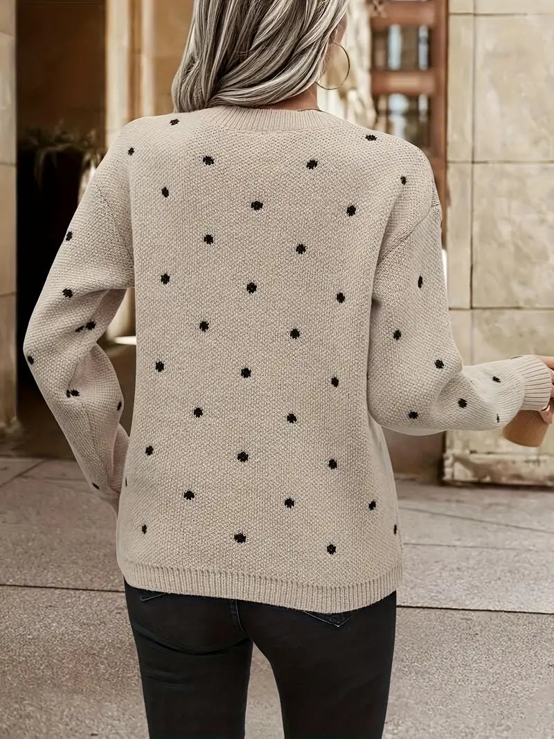 EB | Langarm-Poker-Dot-Pullover