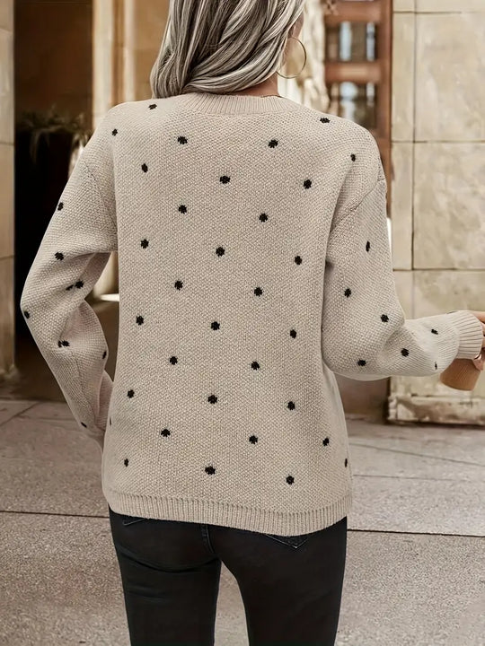 EB | Langarm-Poker-Dot-Pullover