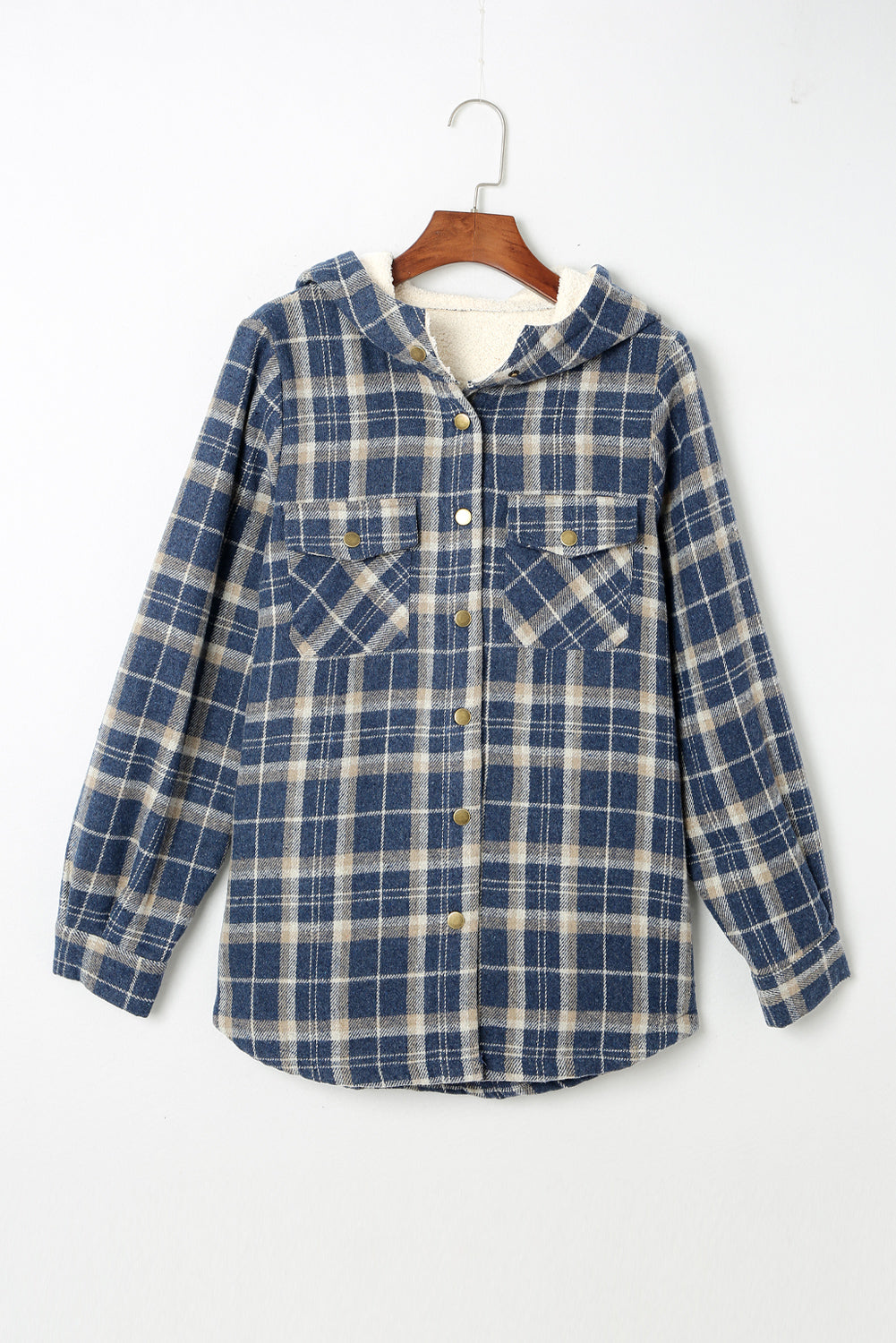 EB | Gepunktete Jacke mit Kapuze Weiches Plüschfutter Perfekt für Kalte Tage