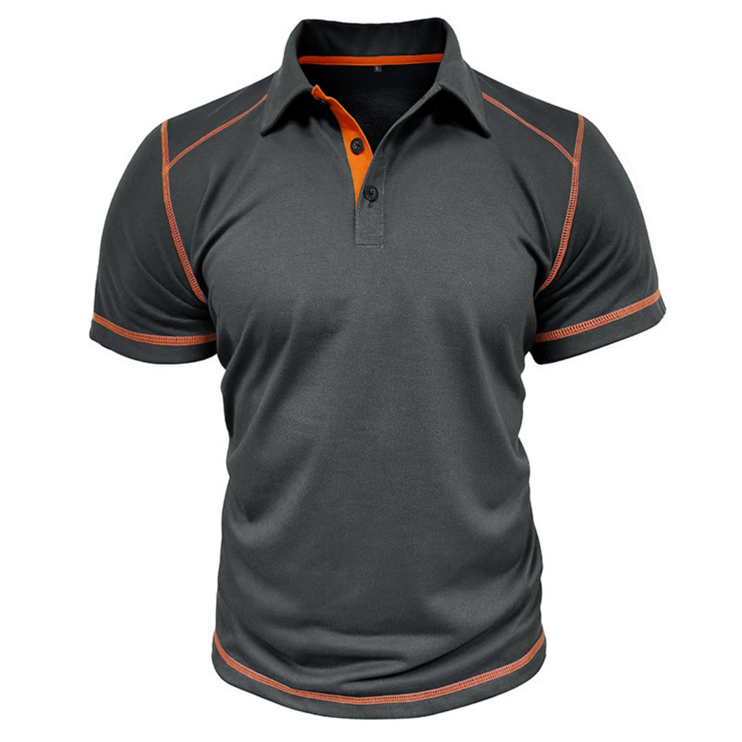 EB | Kurzärmeliges Poloshirt zum Spleißen