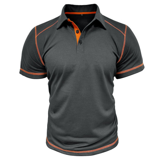 EB | Kurzärmeliges Poloshirt zum Spleißen