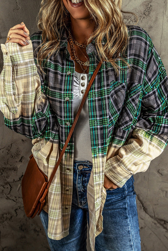 EB | Patchwork Cam Jacket in Checkered Cotton Blend Trendy und Unique