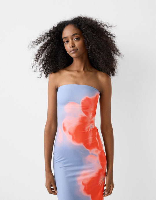 EB | Sommerliches trägerloses Maxikleid