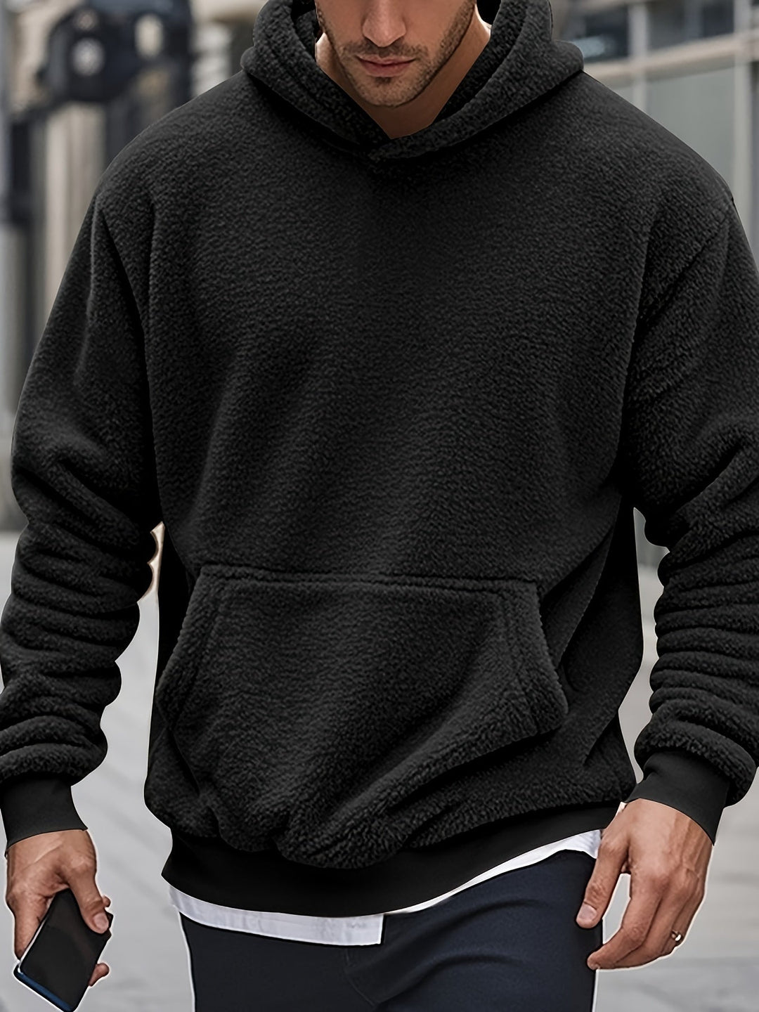 EB | Weiche Fleece-hoodie Polyester Komfort und Stil