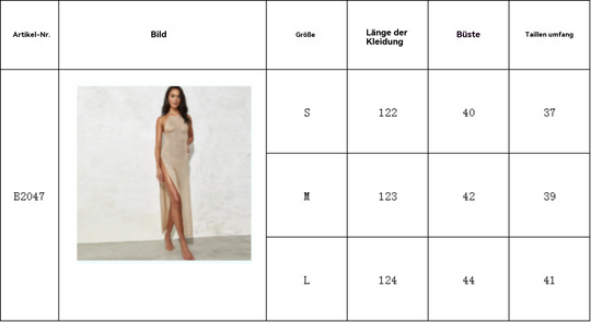 EB | Doppelseitiges Strickkleid mit hohem Schlitz und Hosenträgern