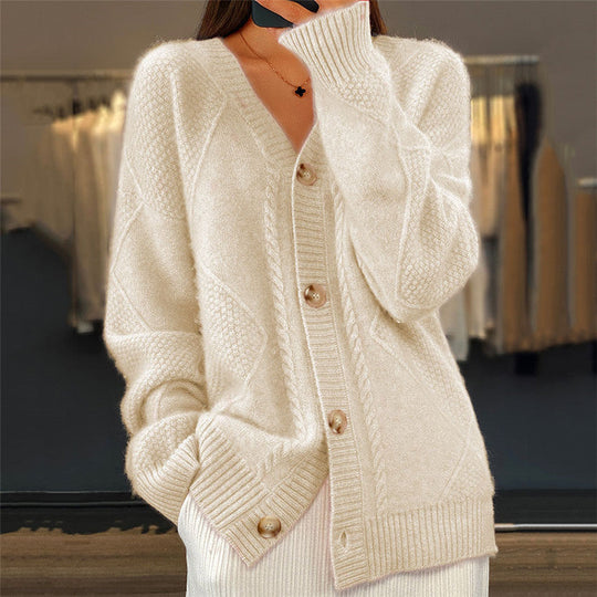 EB | Strickjacke mit V-Ausschnitt