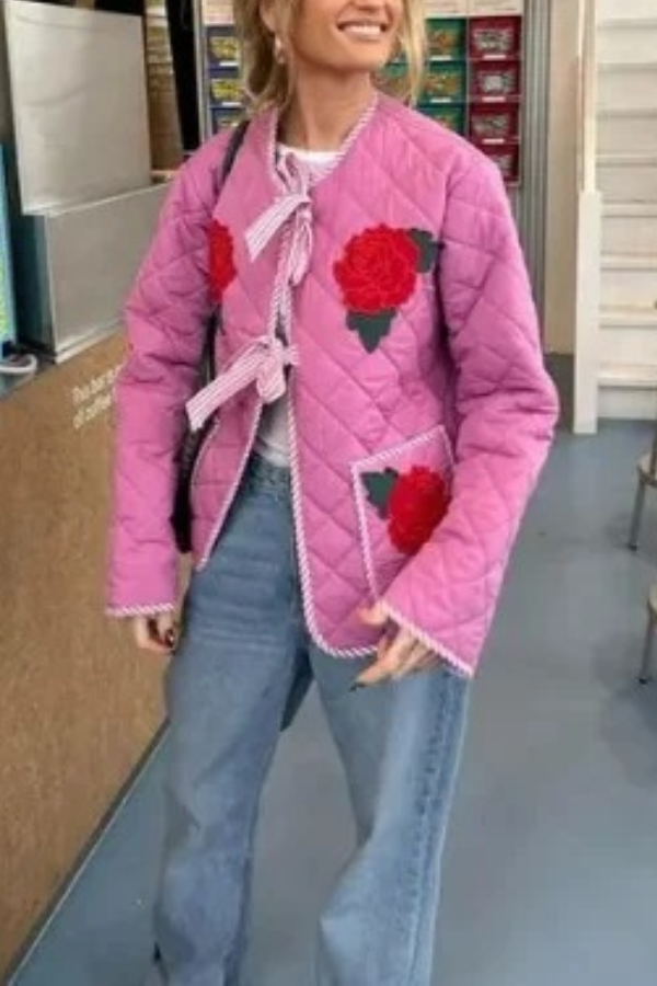 EB | Print Schleife Steppjacke