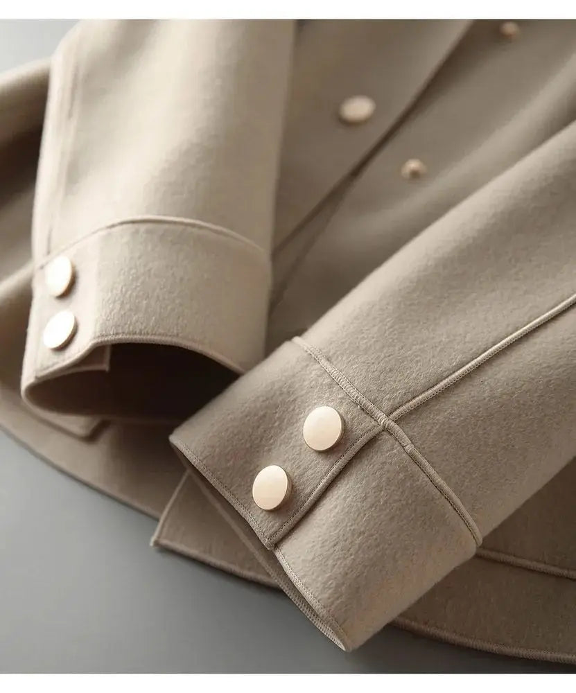EB | Warme Schicke Damenjacke mit Eleganten Knöpfen