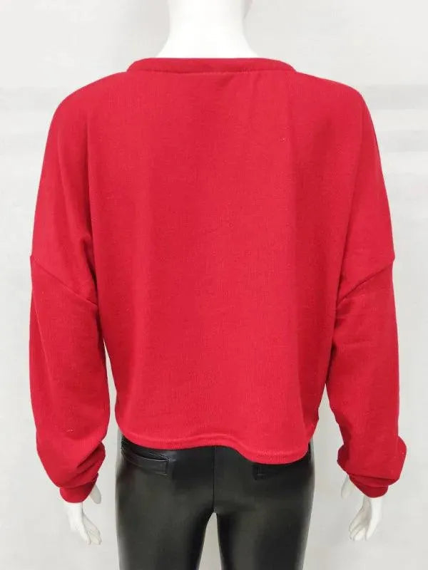 EB | Lockere Frauen Strickjacke Pullover
