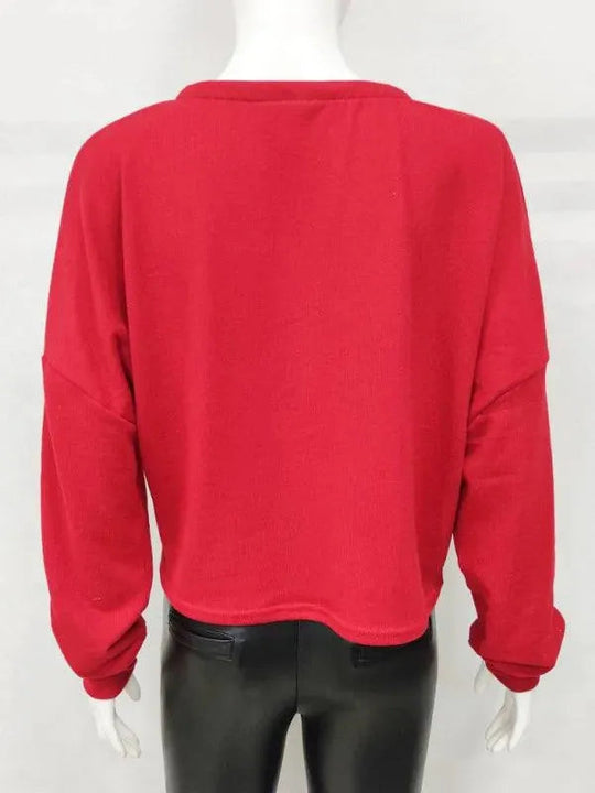 EB | Lockere Frauen Strickjacke Pullover