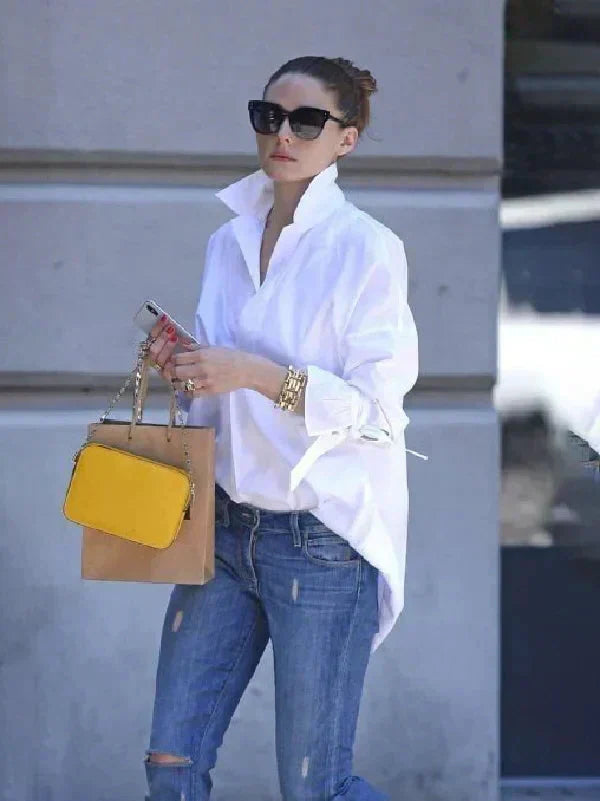 EB | Schicke, Oversized Bluse mit Knopfleiste für Damen
