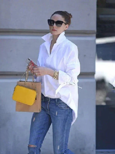 EB | Schicke, Oversized Bluse mit Knopfleiste für Damen