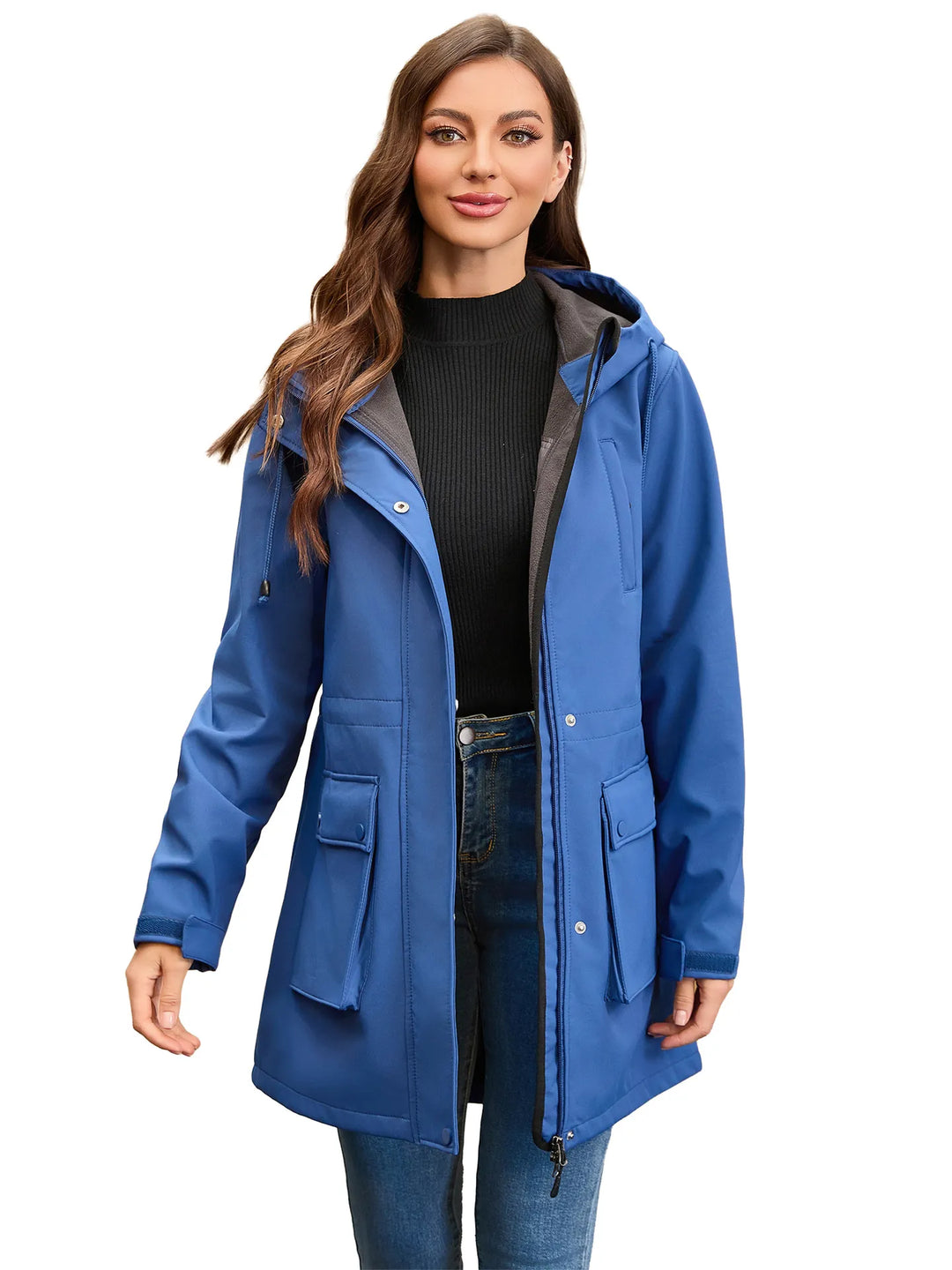 EB | Wasserdichte Softshell-Damenjacke mit Kapuze
