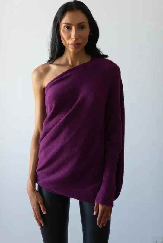 EB | Asymmetrisch Drapierter Pullover