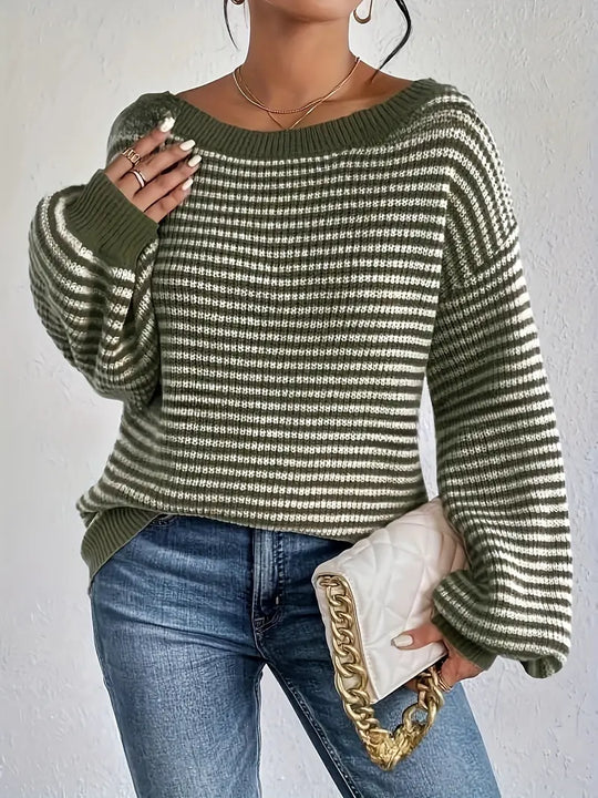 EB | Strickpullover mit Überschnittenen Schultern