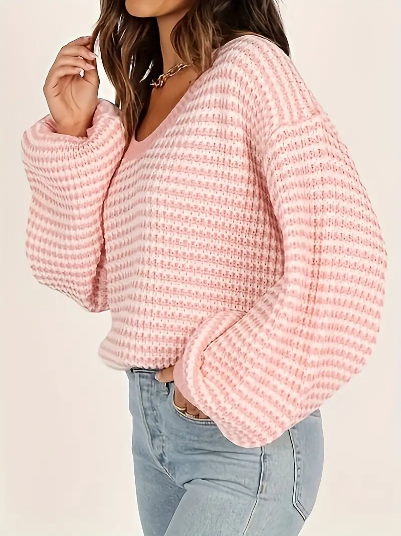 EB | Strickpullover mit Überschnittenen Schultern