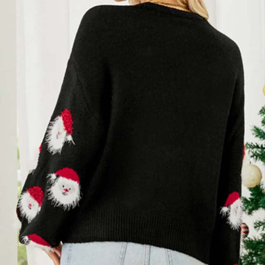 EB | Weihnachtlicher Strickpullover mit Rentiermotiv