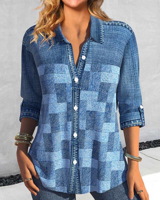 EB | Denim Effekt Print
