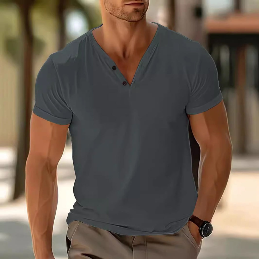 EB | Leichtes Sport-T-Shirt mit V-Ausschnitt