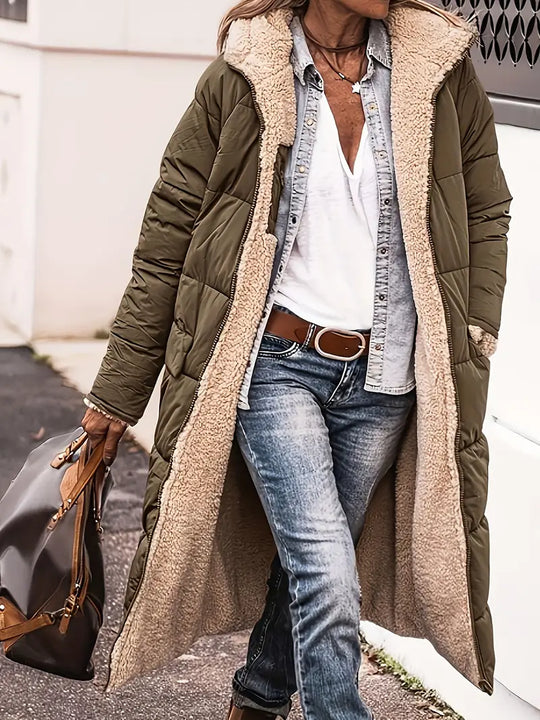 EB | Wendejacke mit Kapuze In Knielanger Form