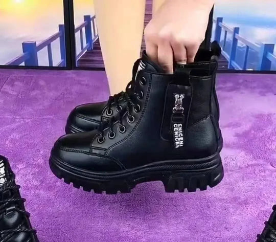 EB | Damen High Top Leder Martin Stiefel