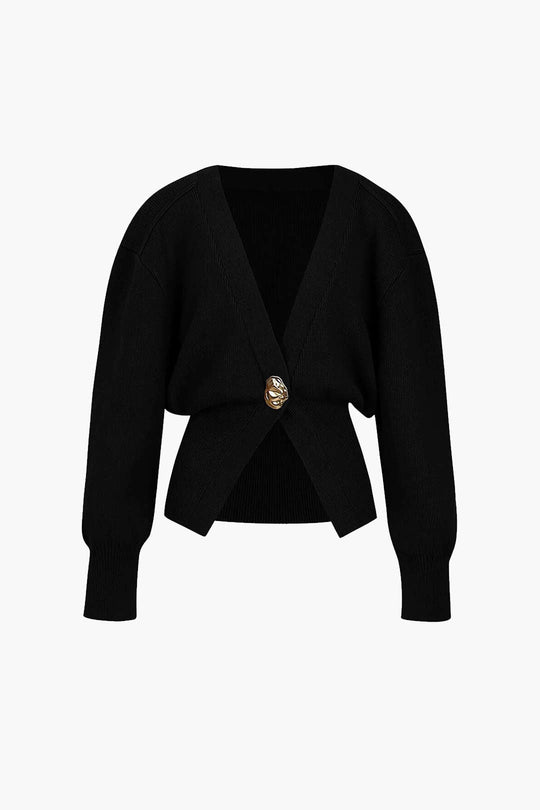 EB | Pullover-Cardigan mit V-Ausschnitt