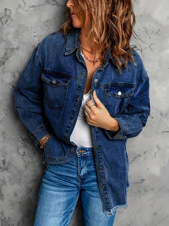 EB | Lässige Denim Überhemden mit Taschen 100% Baumwolle Stilvoll und Langlebig
