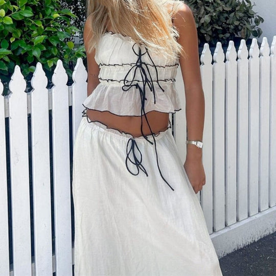 EB | Hosenträger Top Temperament Kleid